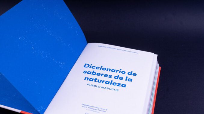 Portada y presentación del Diccionario de saberes de la naturaleza del pueblo Mapuche