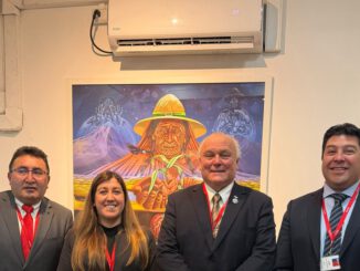 Alcaldes de Ercilla, Vilcún y Carahue reunidos con la ministra de Salud para gestionar mejoras en infraestructura sanitaria.
