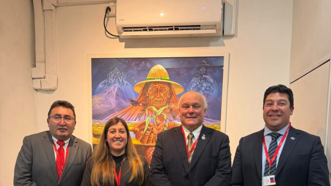 Alcaldes de Ercilla, Vilcún y Carahue reunidos con la ministra de Salud para gestionar mejoras en infraestructura sanitaria.
