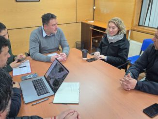 Reunion entre autoridades y dirigentes de la Linea 14 de colectivos para mejorar el transito en Temuco