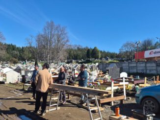 Obras de construcción de nuevos nichos en el Cementerio Municipal de Villarrica