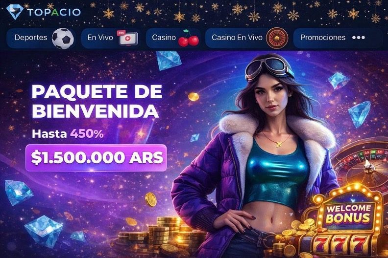 Interfaz de casino online en Chile con información sobre bonos y rollover