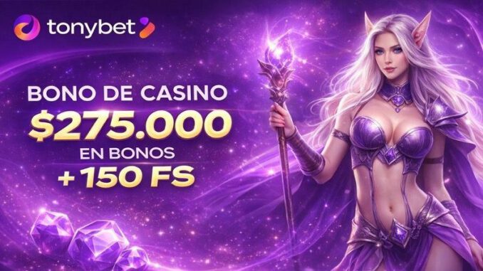 Interfaz de casino online en Chile con información sobre bonos y rollover