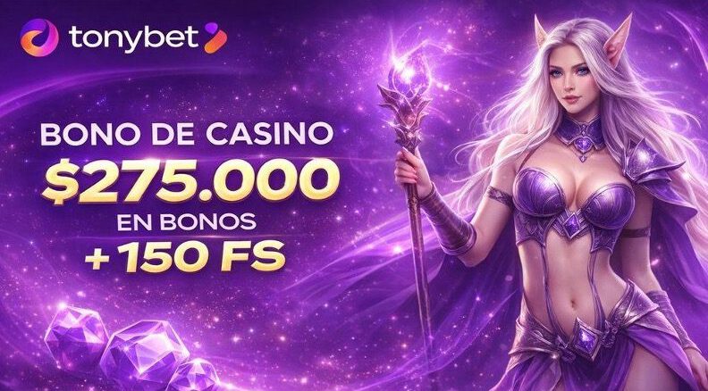 Interfaz de casino online en Chile con información sobre bonos y rollover