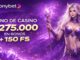 Interfaz de casino online en Chile con información sobre bonos y rollover