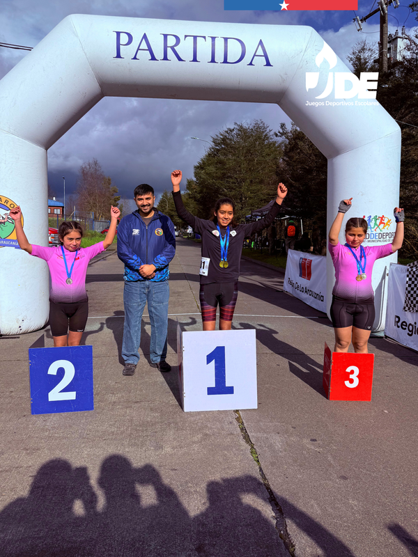 Cuatro jóvenes ciclistas seleccionados para la Final Nacional de los Juegos Deportivos Escolares en La Araucanía