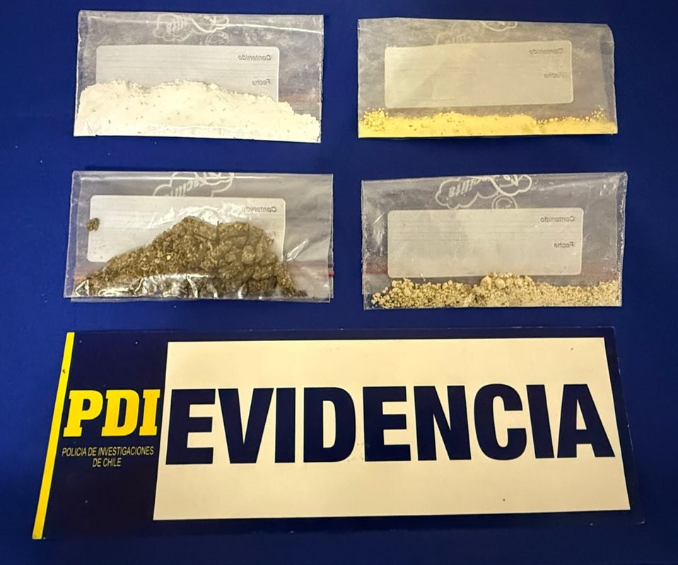 Agentes de la PDI incautan cigarrillos cargados con sustancias ilícitas destinados a una cárcel en Temuco