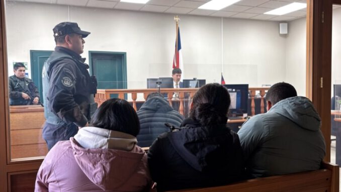 Unidad policial de Carahue tras la detencion de imputado por robo a trabajadores forestales.
