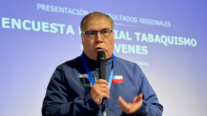Estudiantes participando en jornada de prevención de tabaquismo y cigarrillos electrónicos en La Araucanía