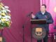 Estudiantes y autoridades en la inauguración de la Feria Técnico-Profesional en el Complejo Educacional La Frontera en Temuco.