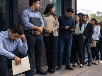 Grafica mostrando el aumento de la tasa de desocupacion en Chile frente a las dificultades de contratacion empresarial
