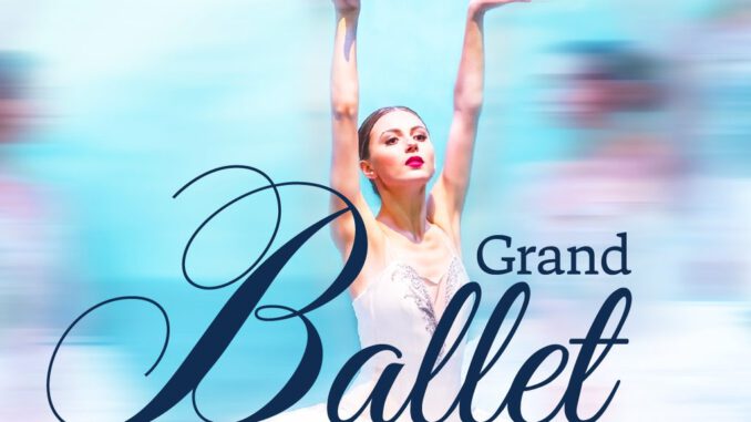 Bailarines de ballet clásico representando una escena en el escenario del Teatro Municipal de Temuco