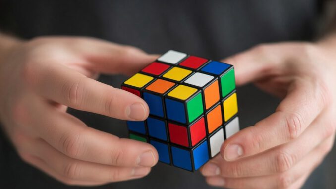 Competidores de speedcubing resolviendo cubos Rubik en el Gimnasio Olímpico UFRO en Temuco