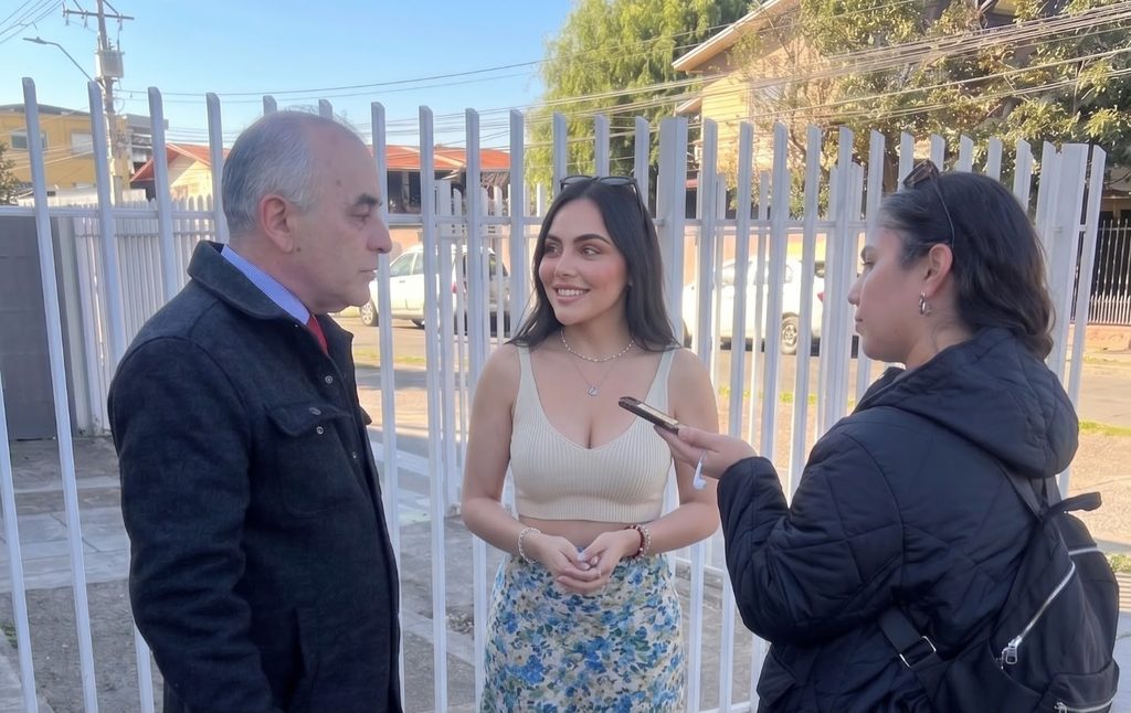 Lenin Arroyo de FENATE denunciando la gestión del Gobierno Regional de La Araucanía ante la prensa