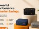 Beelink mini PC sitting on a desk with discount labels overlaying to represent savings