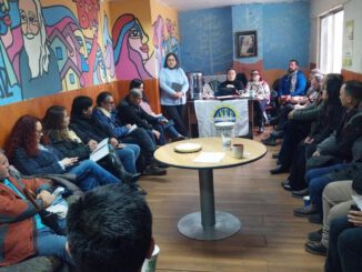 Dirigentes de la ANEF reunidos en asamblea regional en Temuco para defender la función pública