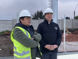 Obras de reposición en el estadio municipal de Carahue que presentan un 80 por ciento de avance