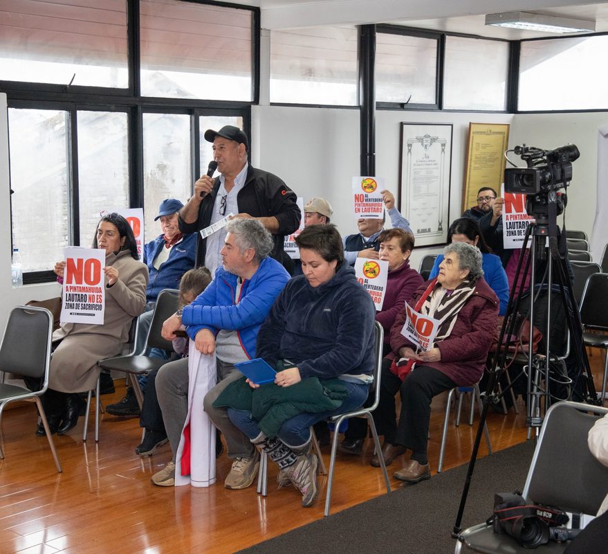 Autoridades y vecinos de Lautaro protestan contra el proyecto de vertedero Pintamahuida
