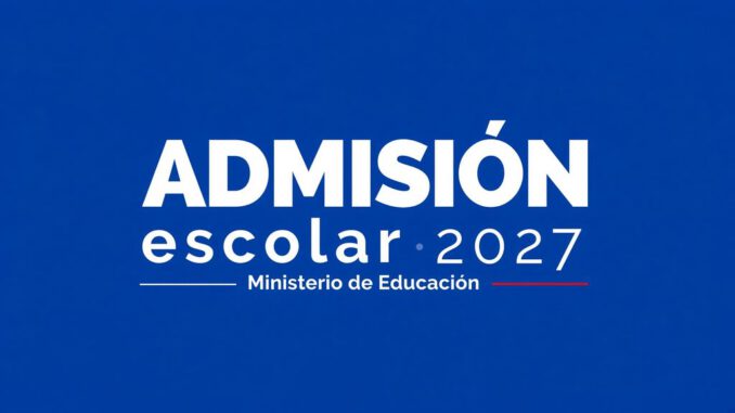 Apoderado realizando el trámite de postulación al sistema de admisión escolar en Chile.