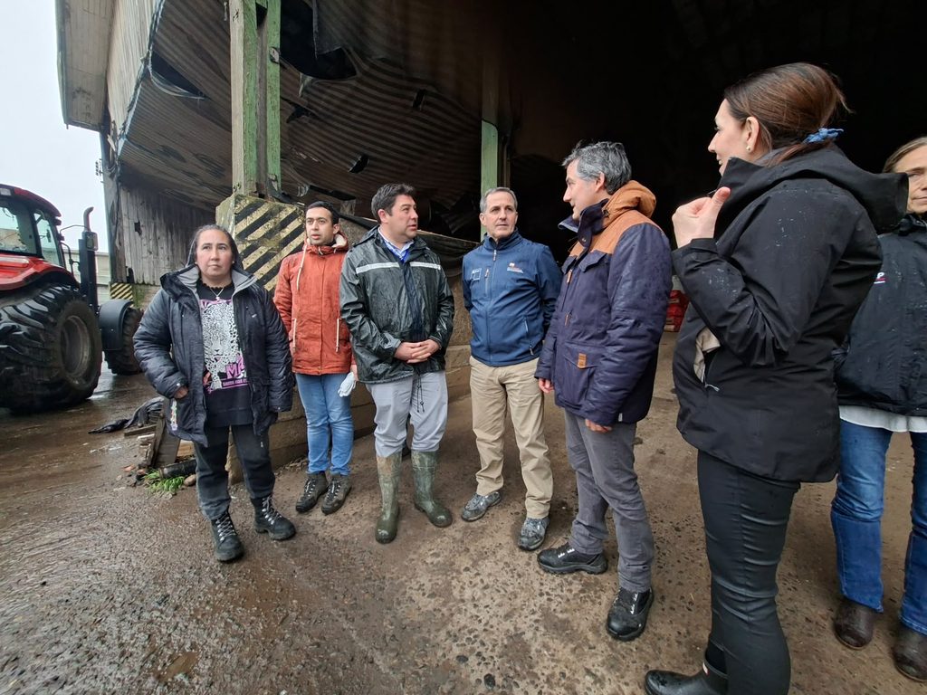 Subsecretario de Agricultura Francesco Venezian durante su visita a terrenos afectados en la Región de La Araucanía
