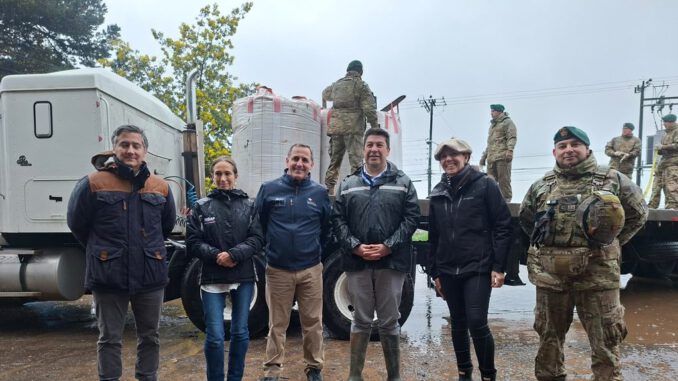 Subsecretario de Agricultura Francesco Venezian durante su visita a terrenos afectados en la Región de La Araucanía