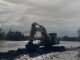 Fiscalización de la Municipalidad de Carahue y Carabineros contra la extracción ilegal de áridos en el río Imperial.