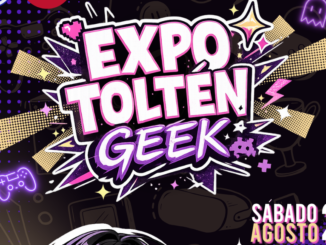 Asistentes y stands de videojuegos y cultura geek en la Expo Toltén Geek