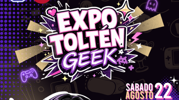 Asistentes y stands de videojuegos y cultura geek en la Expo Toltén Geek
