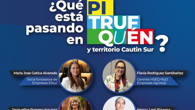 Autoridades y empresarios participando en foro de desarrollo económico en Pitrufquén