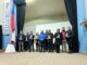 Estudiantes participando en la Posta Patriótica entre Purén y Los Sauces