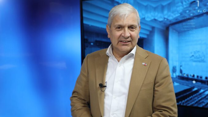 El exgeneral director de Carabineros Ricardo Yáñez durante una entrevista sobre el rol de las FF.AA. en seguridad