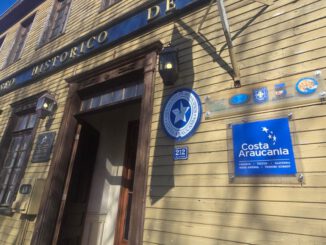 Edificio de la Asociación de Municipios Costa Araucanía en Carahue donde se investigan denuncias por acoso.