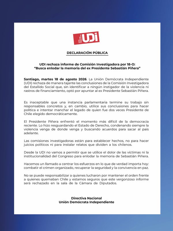 Llino Gonzalez presidente regional de la UDI Araucanía defendiendo el legado de Sebastian Piñera