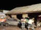 Automóvil chocado contra una vivienda tras accidente de tránsito en el centro de Collipulli