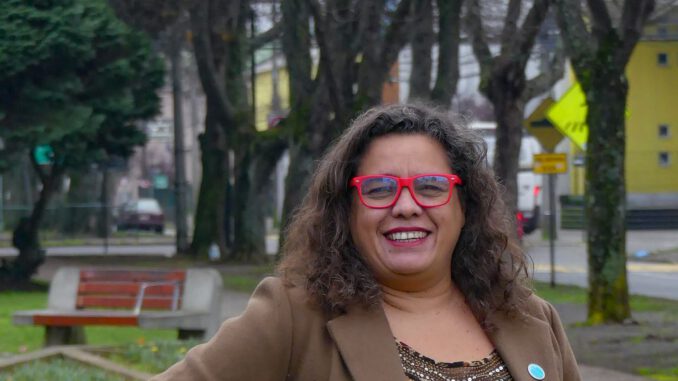 Verónica Lopez-Videla candidata a la presidencia regional del Frente Amplio en La Araucanía
