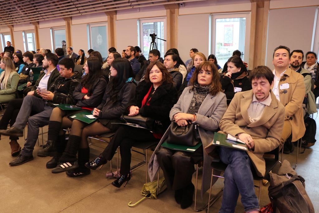 Participantes y autoridades reunidos en el primer seminario de convivencia educativa realizado en Villarrica