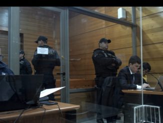 Tribunal de Garantía de Villarrica durante audiencia de formalización por doble femicidio.