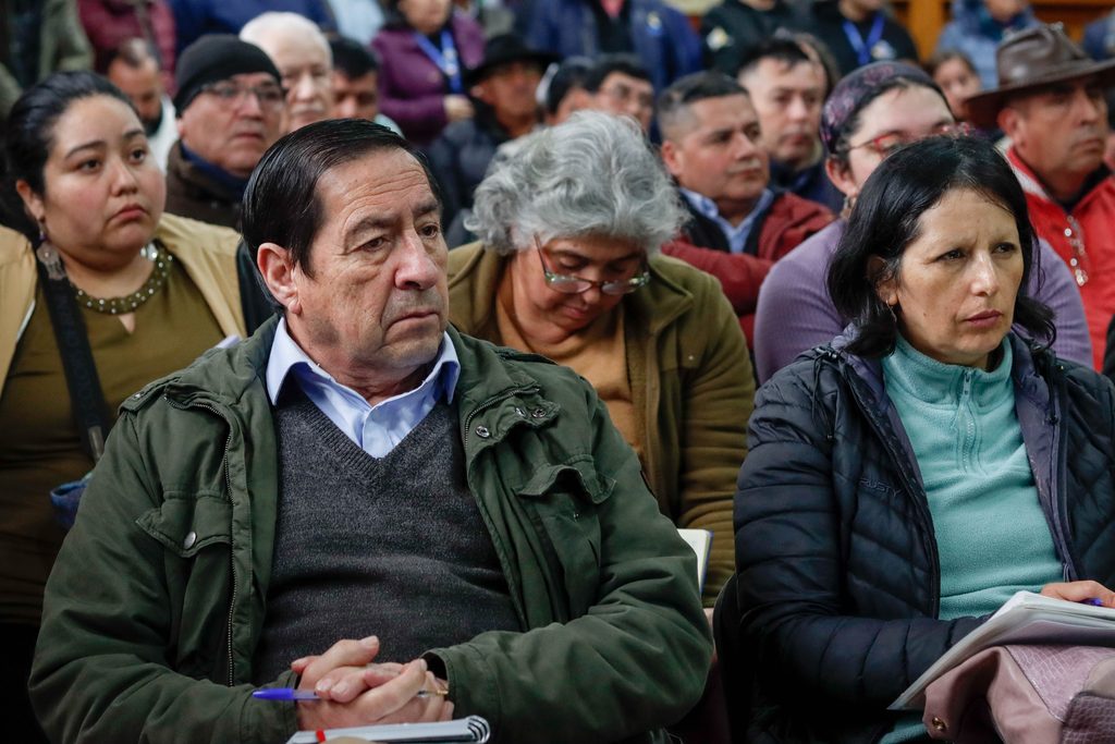 Autoridades regionales y municipales celebran la aprobación de recursos para el fomento productivo en Villarrica.