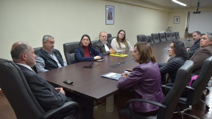 El delegado presidencial Francisco Ljubetic junto a la nueva directiva del Partido Republicano en La Araucanía