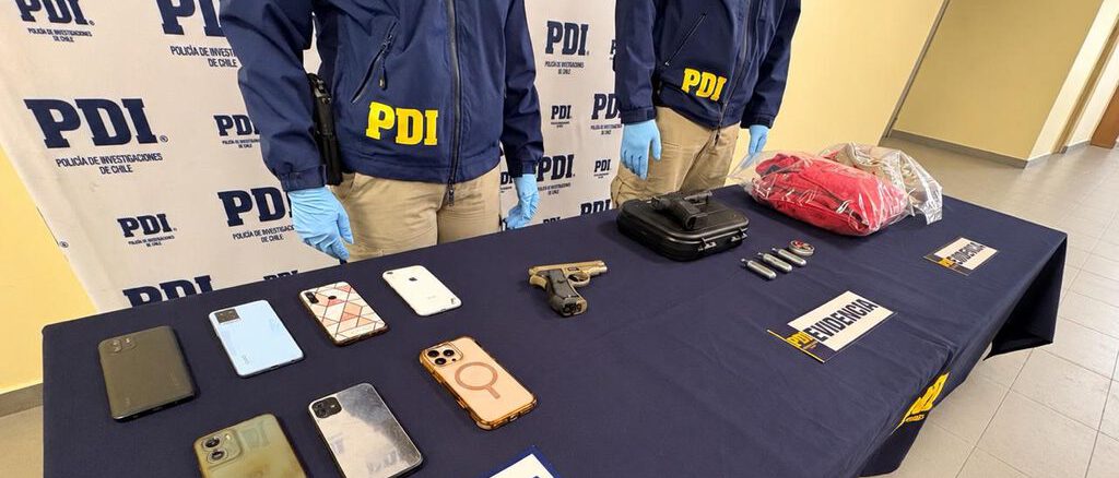 Personal de la PDI realizando diligencias investigativas en Temuco tras detención por secuestro