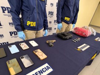 Personal de la PDI realizando diligencias investigativas en Temuco tras detención por secuestro