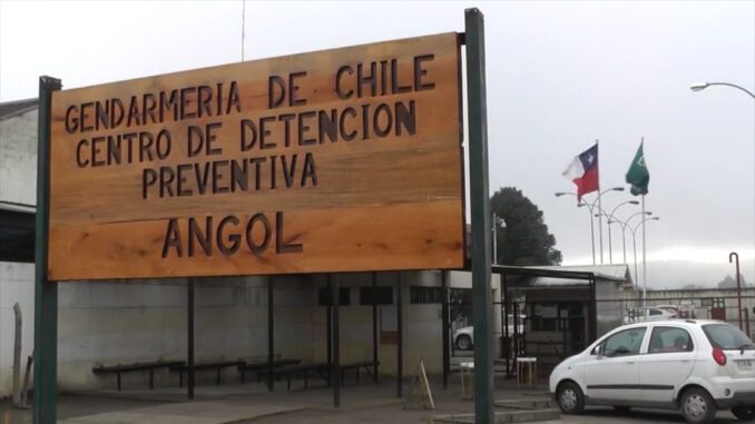 Fachada del Centro de Detención Preventiva de Angol bajo investigación tras muerte de interno.