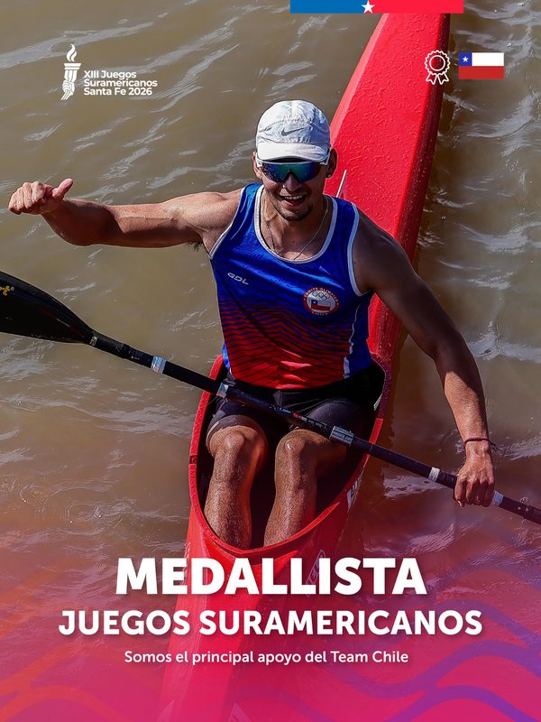 Atletas de La Araucanía celebrando sus medallas obtenidas en los Juegos Suramericanos Santa Fe 2026