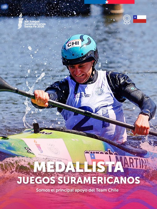 Atletas de La Araucanía celebrando sus medallas obtenidas en los Juegos Suramericanos Santa Fe 2026