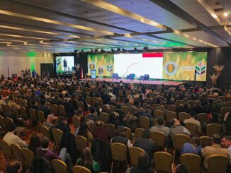 Participantes y especialistas durante la presentación de la Cumbre Agrícola del Sur en Malleco