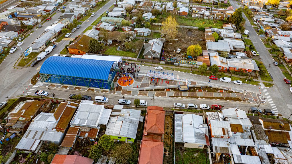 Inauguración del renovado Espacio Recreativo Libertad en el sector Santa Ana de Lautaro