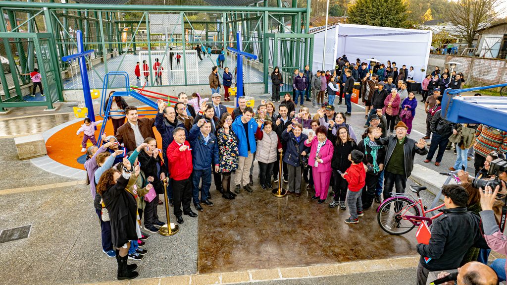 Inauguración del renovado Espacio Recreativo Libertad en el sector Santa Ana de Lautaro