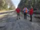Maquinaria trabajando en la mejora de caminos rurales bajo el contrato de conservación global del MOP en Malleco