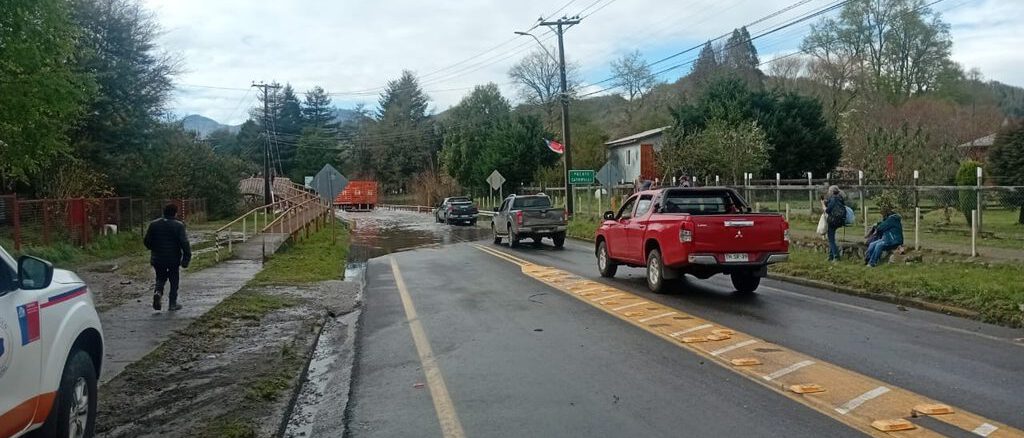 Rutas de acceso a Curarrehue habilitadas tras el paso del sistema frontal en La Araucanía