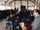 Agricultores participando en seminario sobre innovación hídrica y tecnología agrícola en Puerto Saavedra